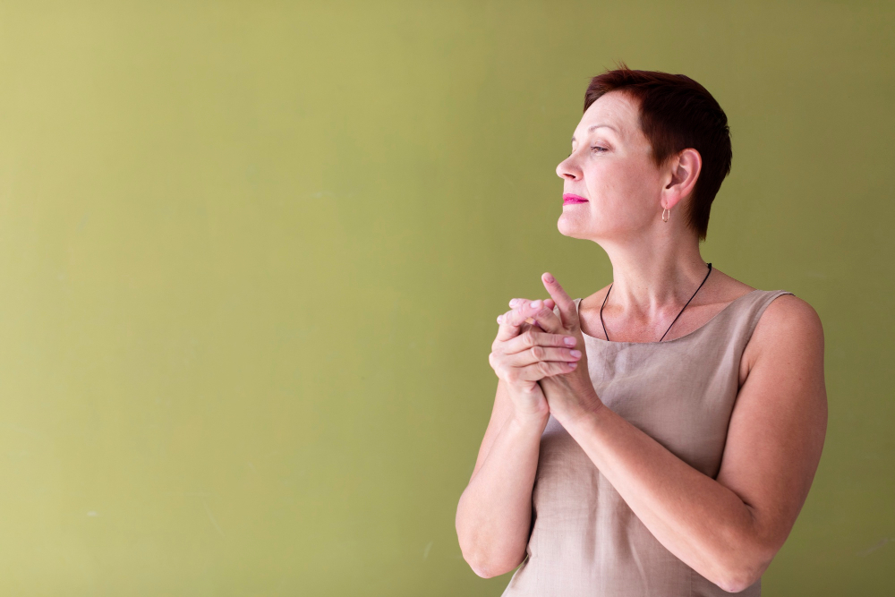 Pessoa praticando autocuidado