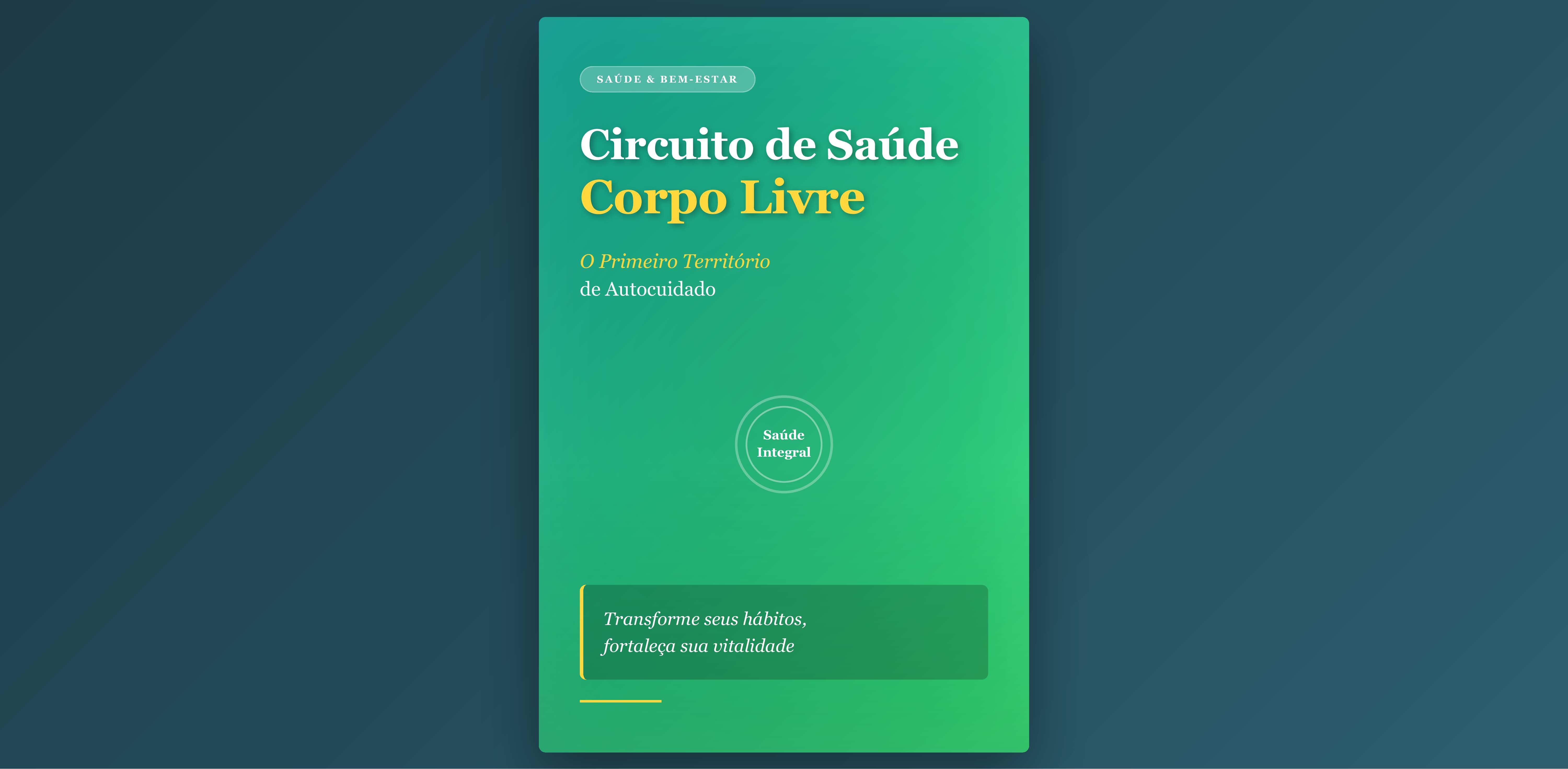 Curso Circuito Saúde - Corpo Livre